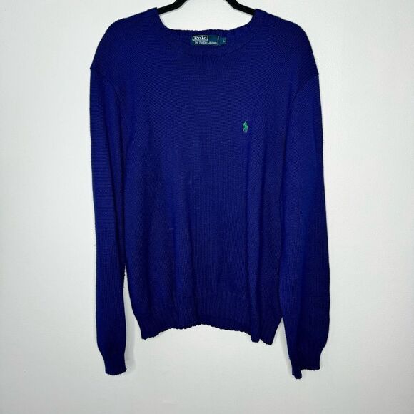 Polo Ralph Lauren royal blue pullover size large - Picture 1 of 4